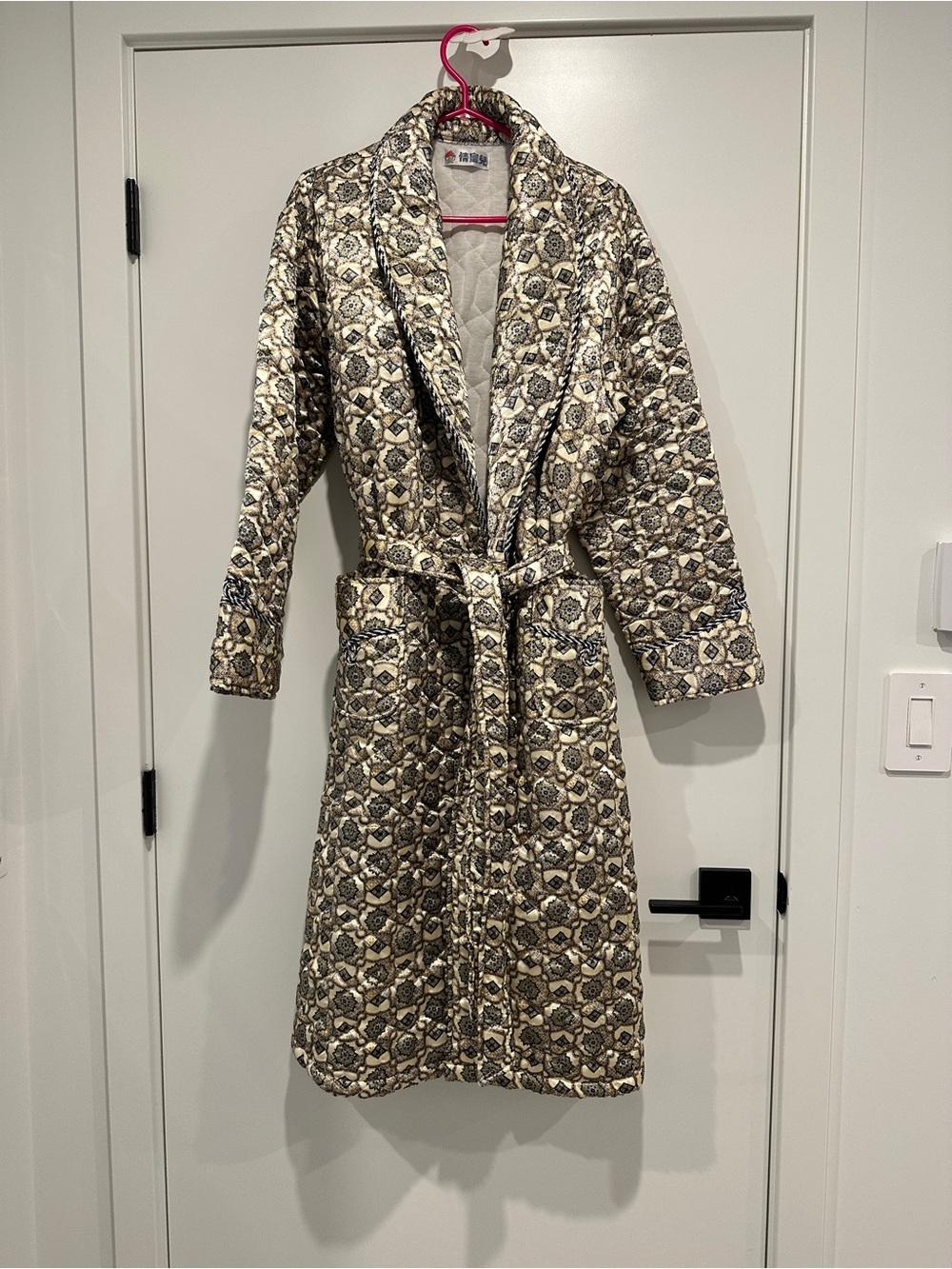 Warm Quilted Cozy House Coat, Large